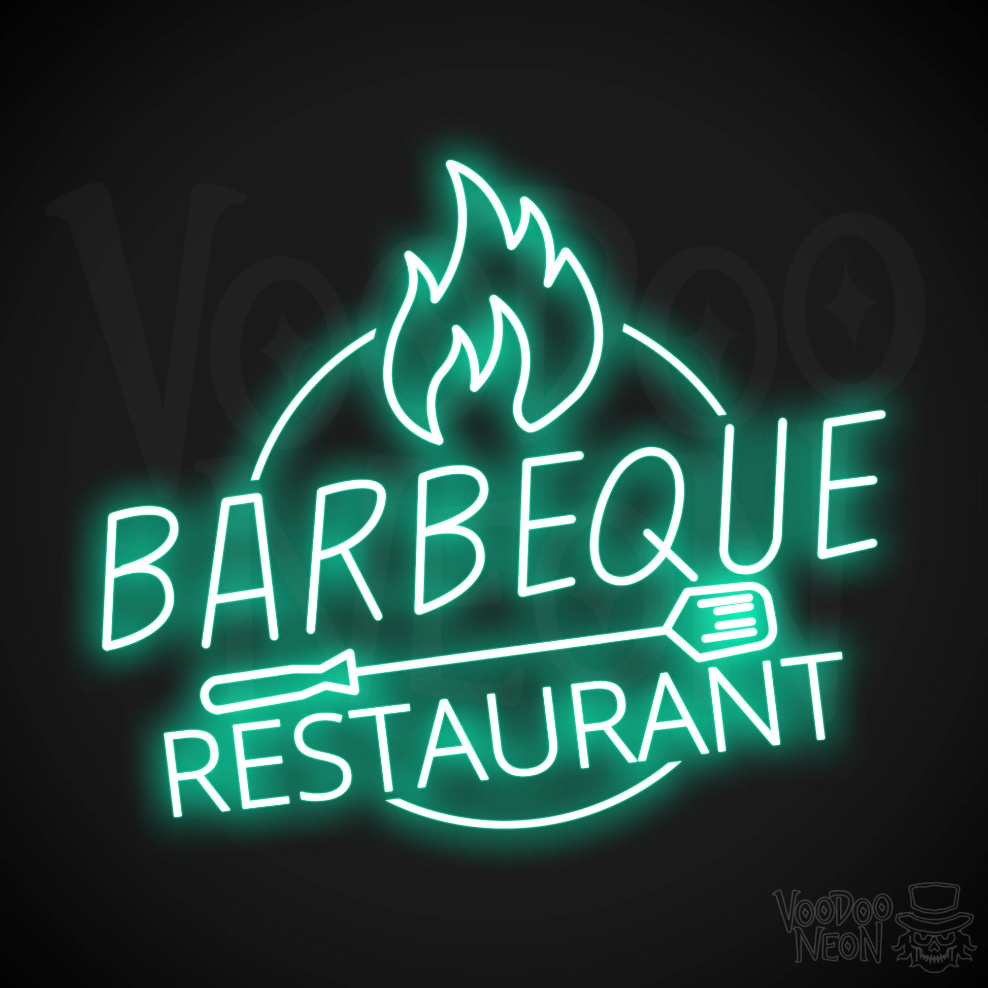 BBQ Restaurant LED Neon - Light Green
