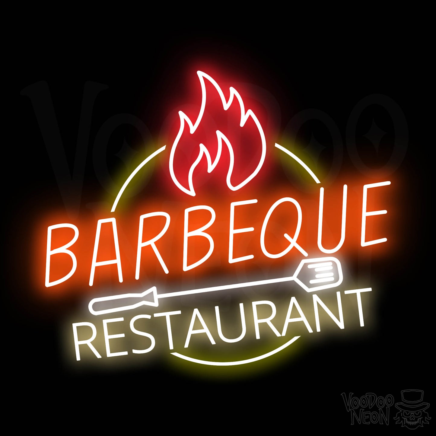 BBQ Restaurant LED Neon - Multi-Color