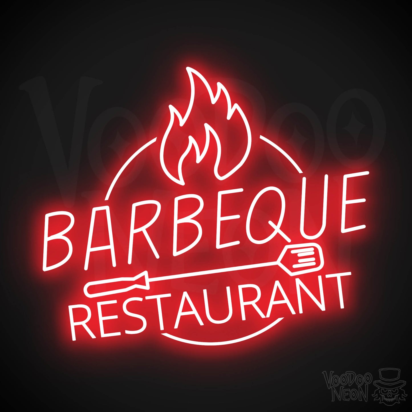 BBQ Restaurant LED Neon - Red