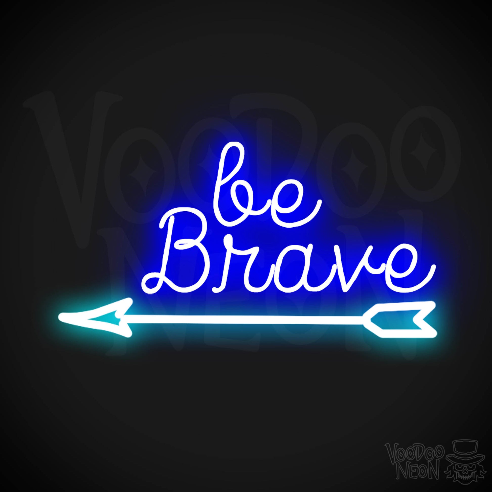 Be Brave Neon Sign - Neon Be Brave Sign - LED Wall Art - Color Multi-Color