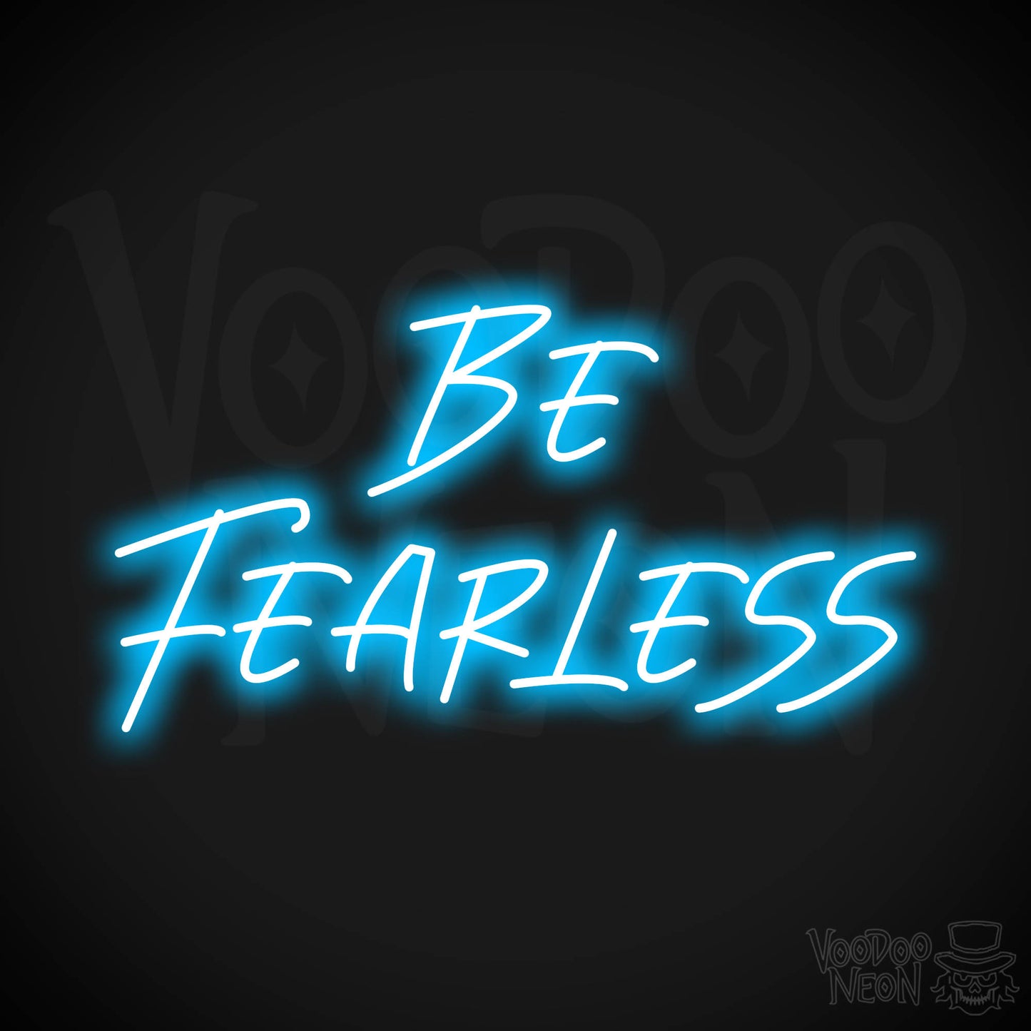 Be Fearless LED Neon - Dark Blue