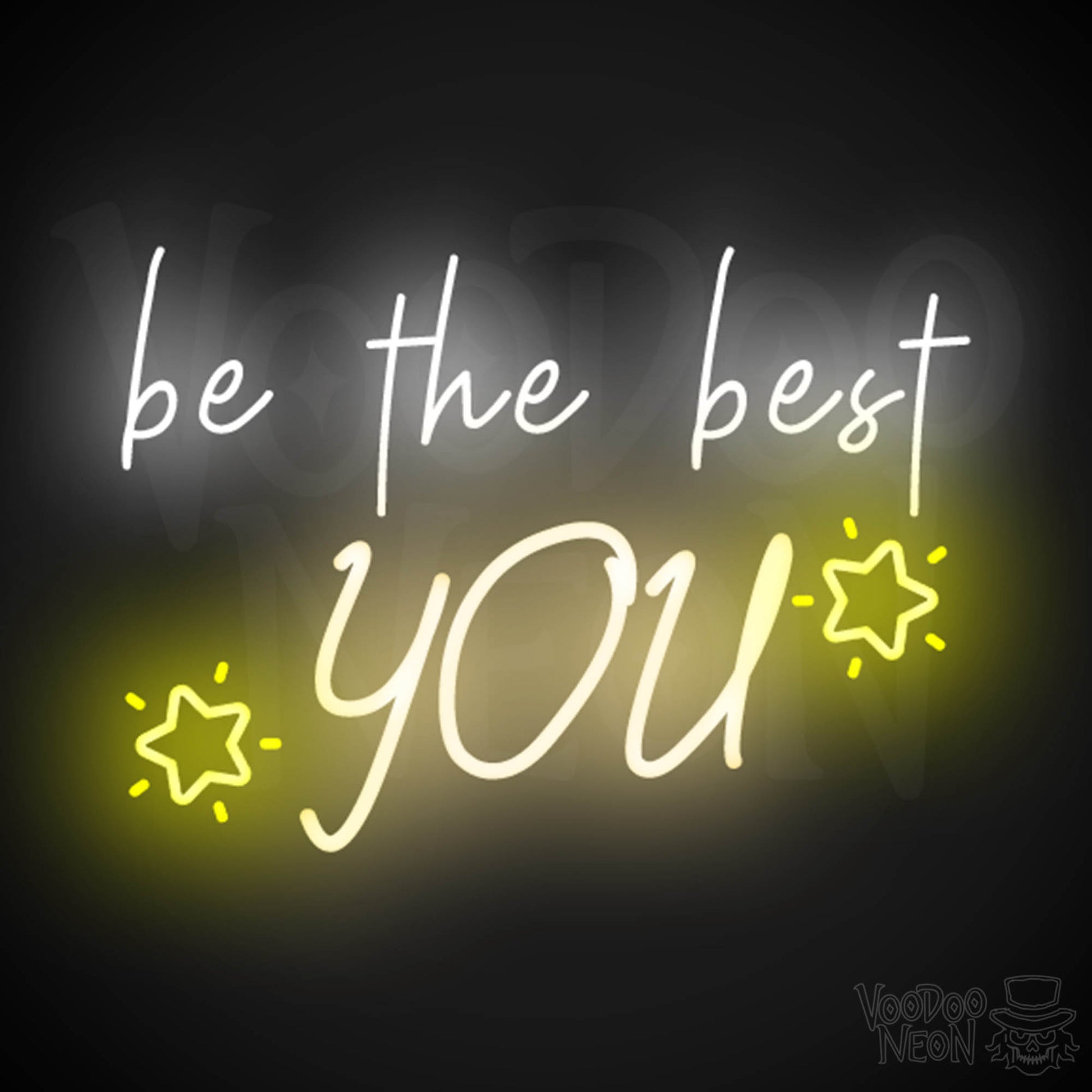 Be The Best You Neon Sign - Neon Be The Best You Sign - LED Wall Art - Color Multi-Color