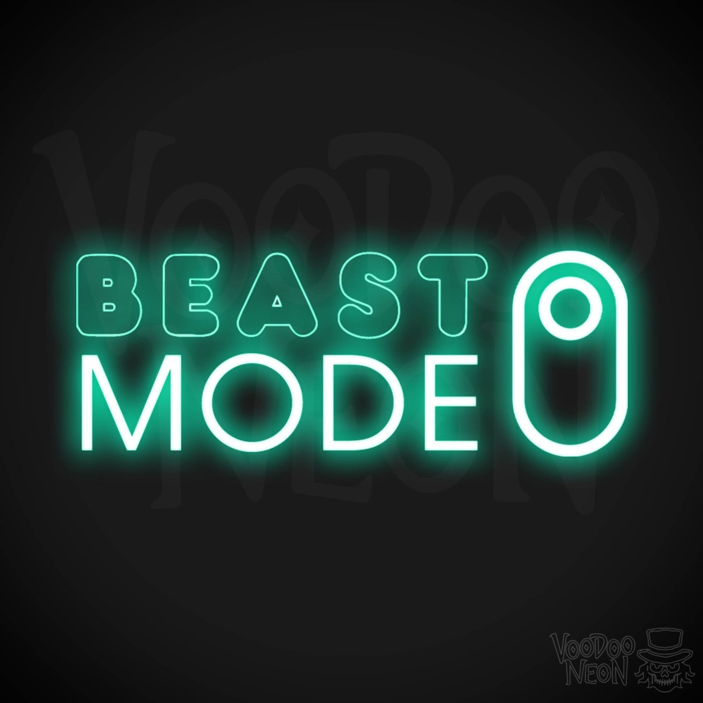 Beast Mode Neon Sign - Neon Beast Mode Sign - LED Lights - Color Light Green