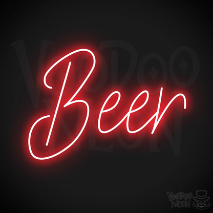 Beer LED Neon - Red