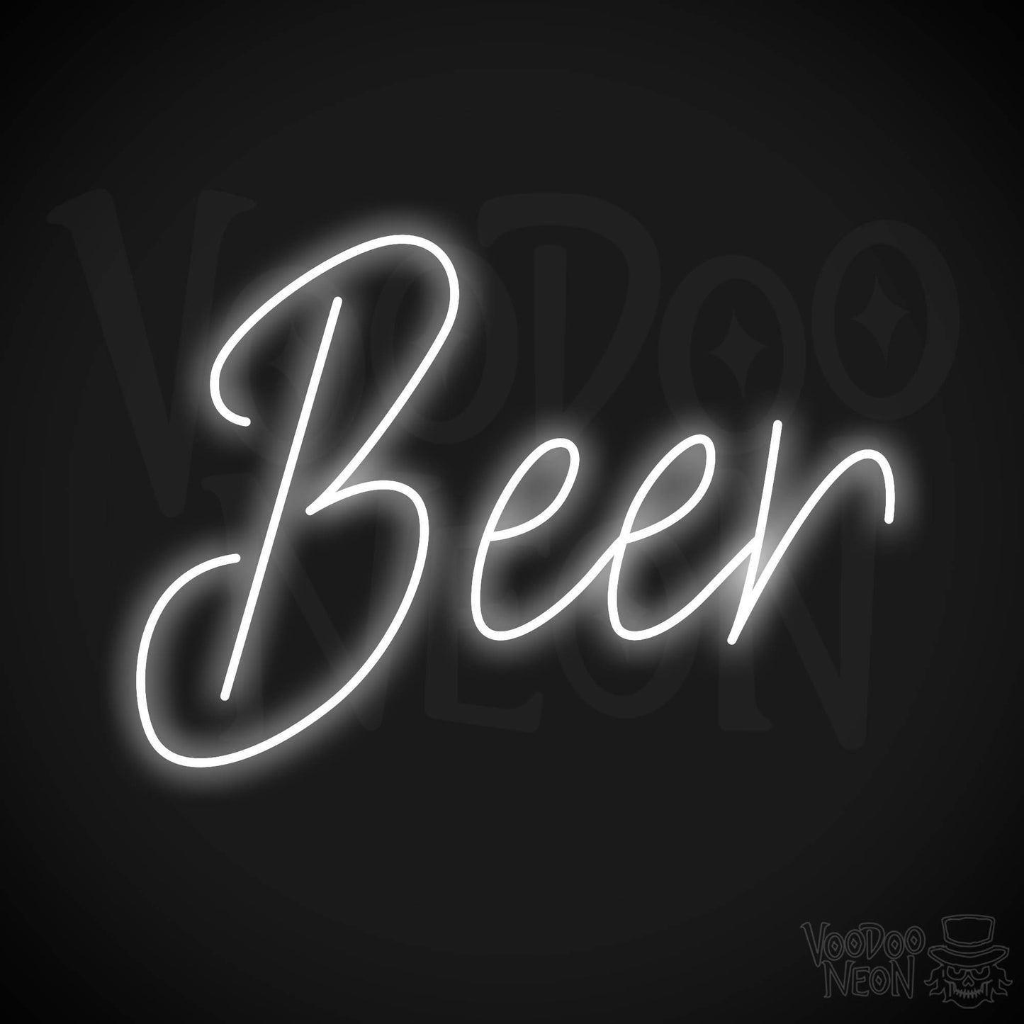 Beer LED Neon - White