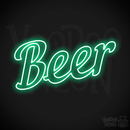 Beer LED Neon - Green