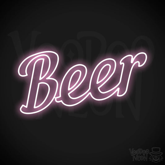 Beer LED Neon - Light Pink