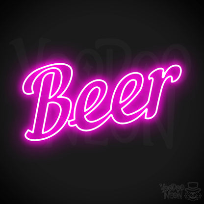 Beer LED Neon - Pink