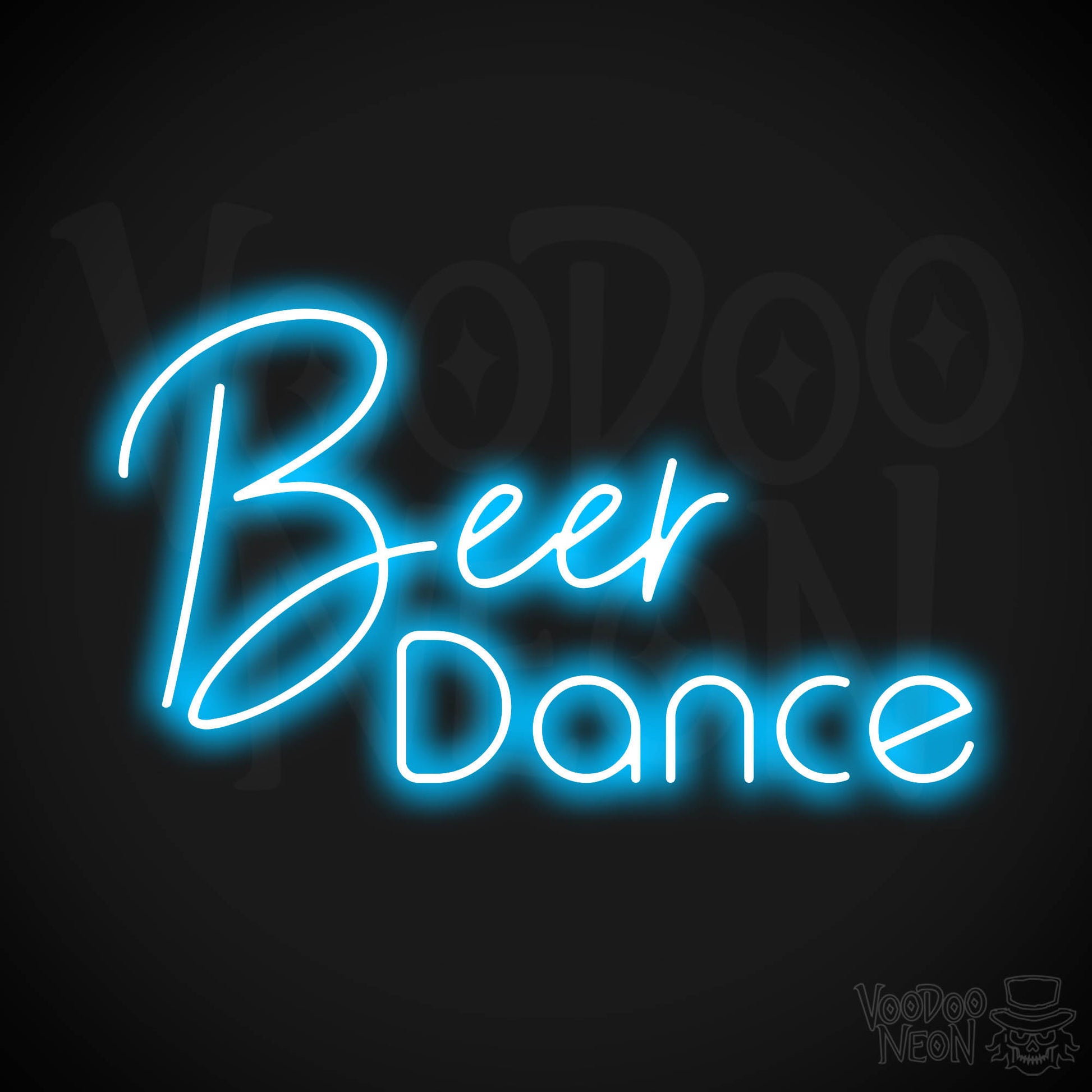 Beer Dance LED Neon - Dark Blue
