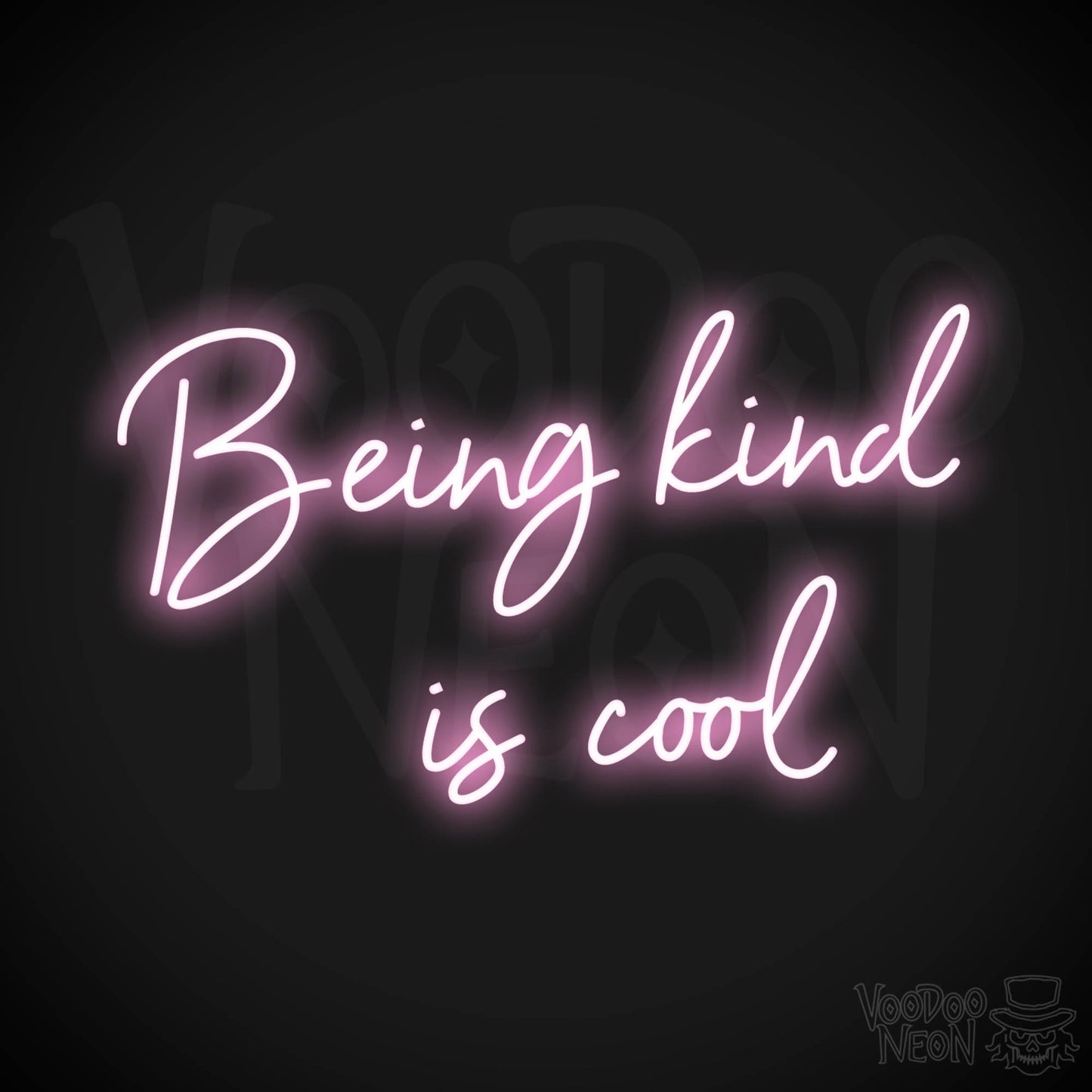 Being Kind Is Cool LED Neon - Light Pink