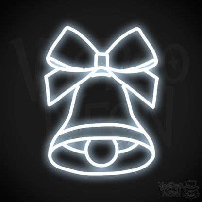 Bell Neon Sign - Neon Bell Sign - Xmas Bell Wall Art - Color Cool White
