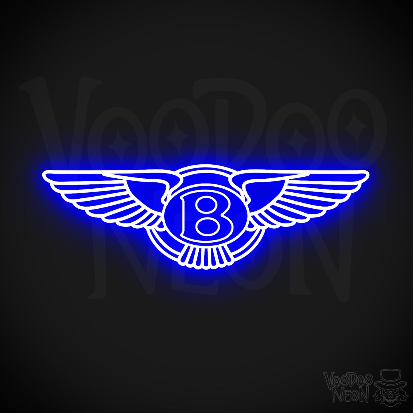 Bently Neon Sign - Bently Sign - Bently Decor - Wall Art - Color Dark Blue
