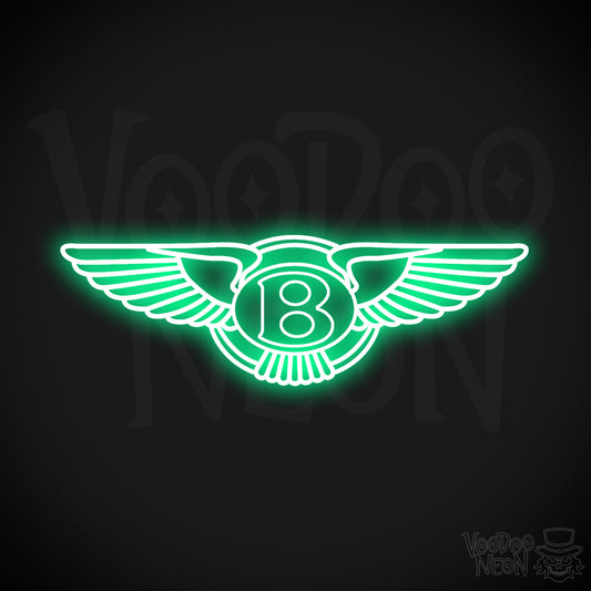 Bently Neon Sign - Bently Sign - Bently Decor - Wall Art - Color Green