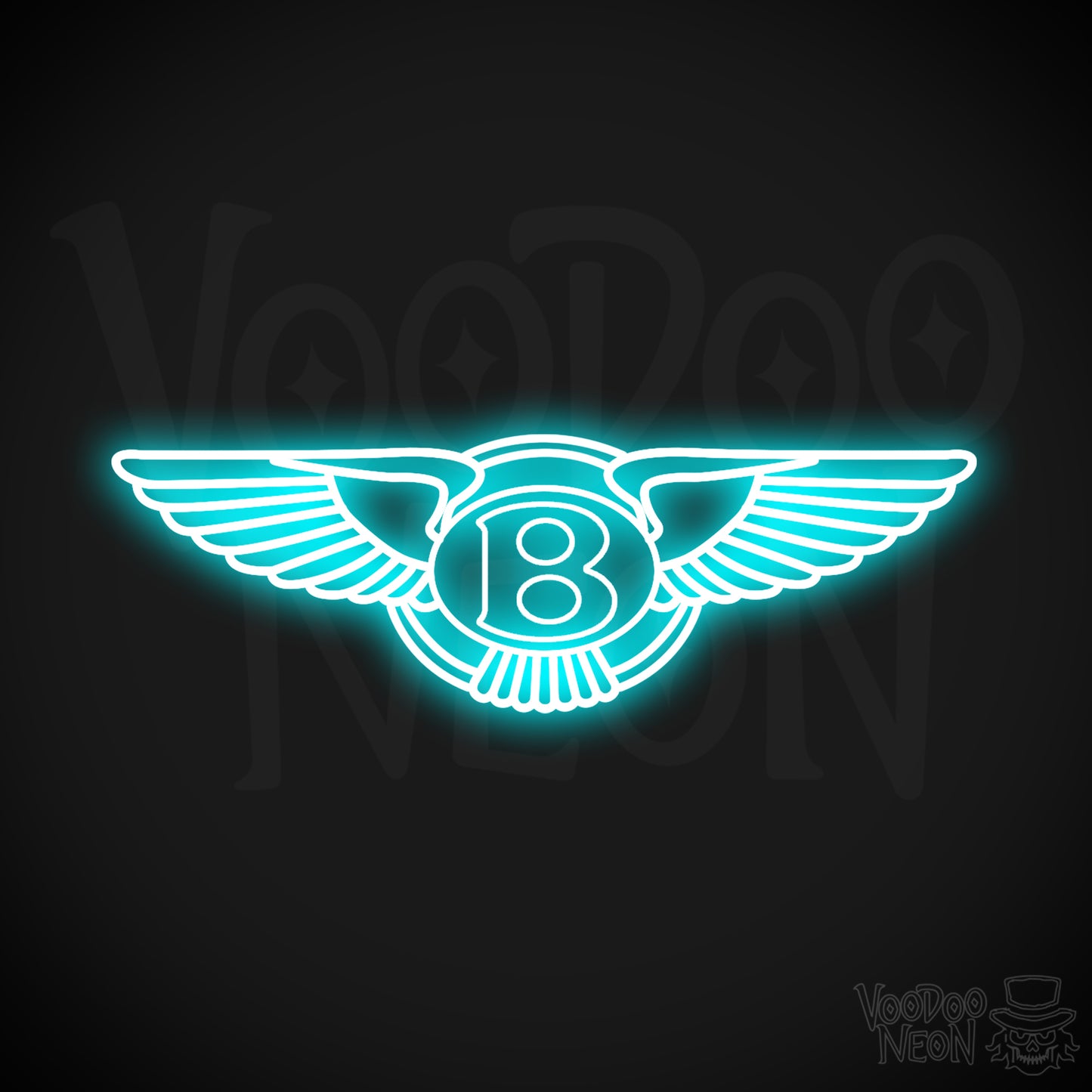 Bently Neon Sign - Bently Sign - Bently Decor - Wall Art - Color Ice Blue