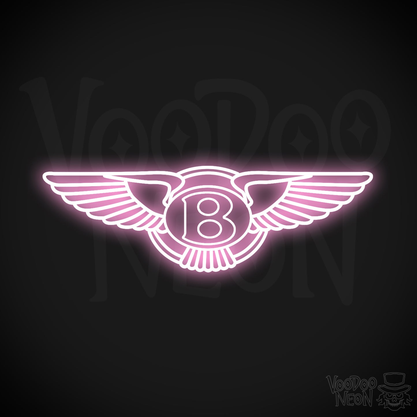 Bently Neon Sign - Bently Sign - Bently Decor - Wall Art - Color Light Pink