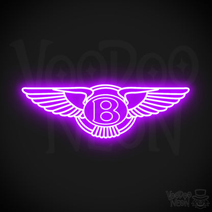Bently Neon Sign - Bently Sign - Bently Decor - Wall Art - Color Purple
