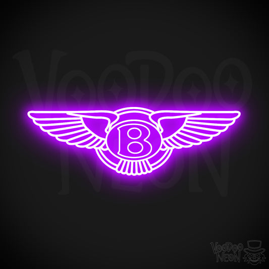 Bently Neon Sign - Bently Sign - Bently Decor - Wall Art - Color Purple
