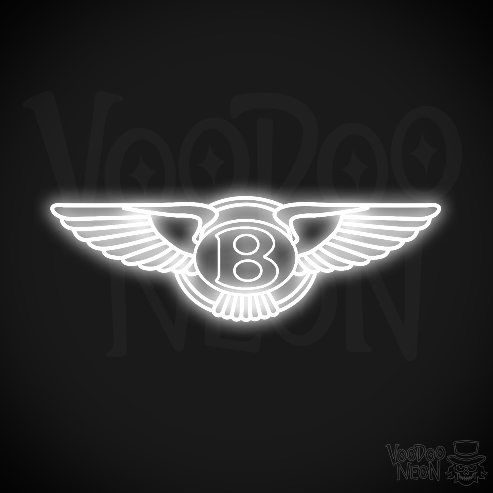 Bently Neon Sign - Bently Sign - Bently Decor - Wall Art - Color White