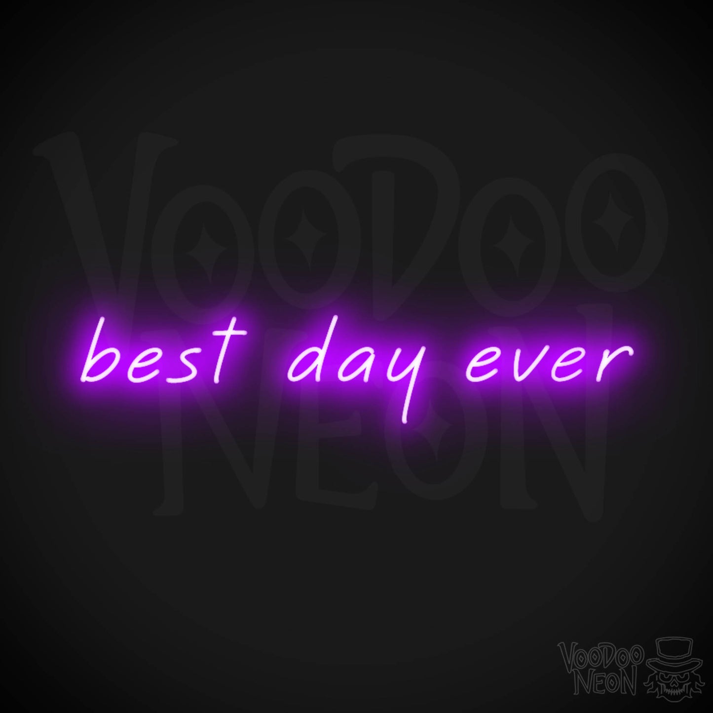 Best Day Ever Neon Sign - Best Day Ever Sign - Light Up Artwork - Color Purple