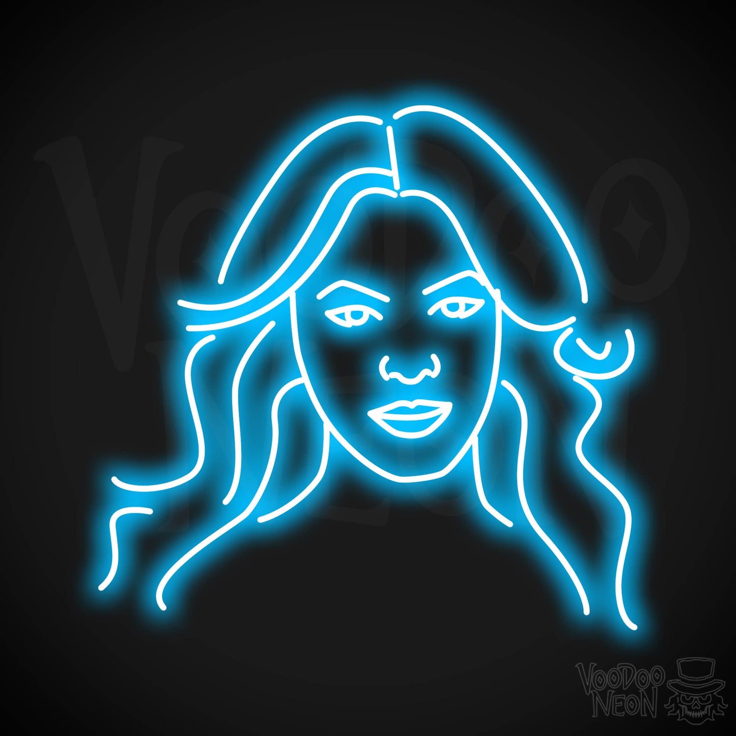 Beyonce LED Neon - Dark Blue