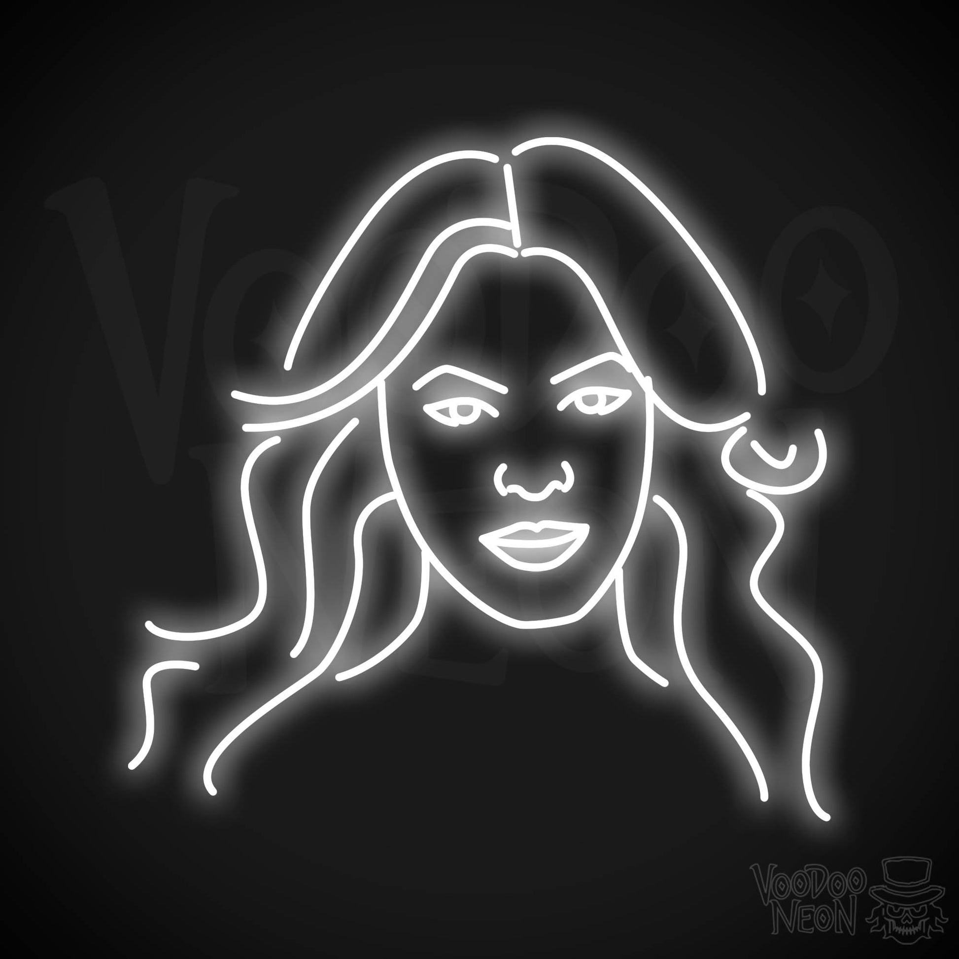 Beyonce LED Neon - White