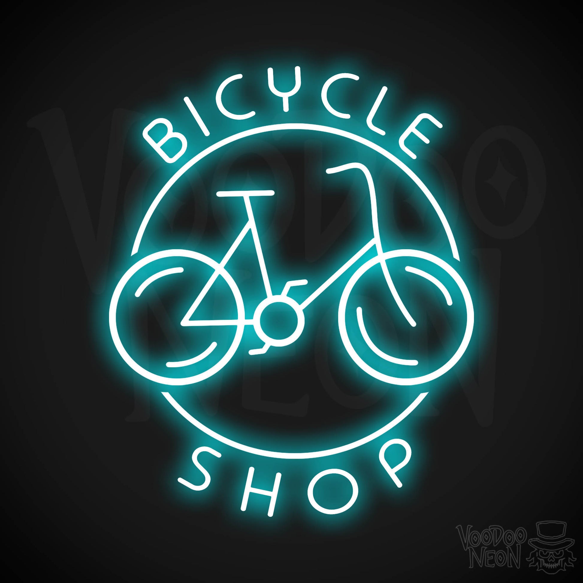 Bicycle Shop LED Neon - Ice Blue