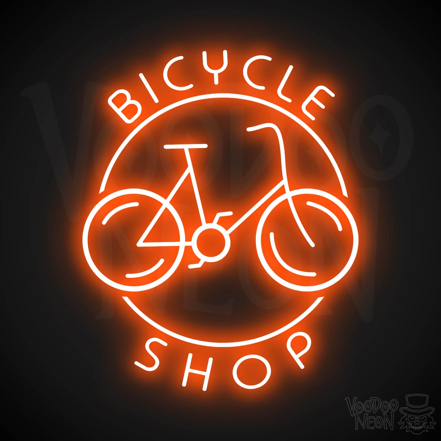 Bicycle Shop LED Neon - Orange