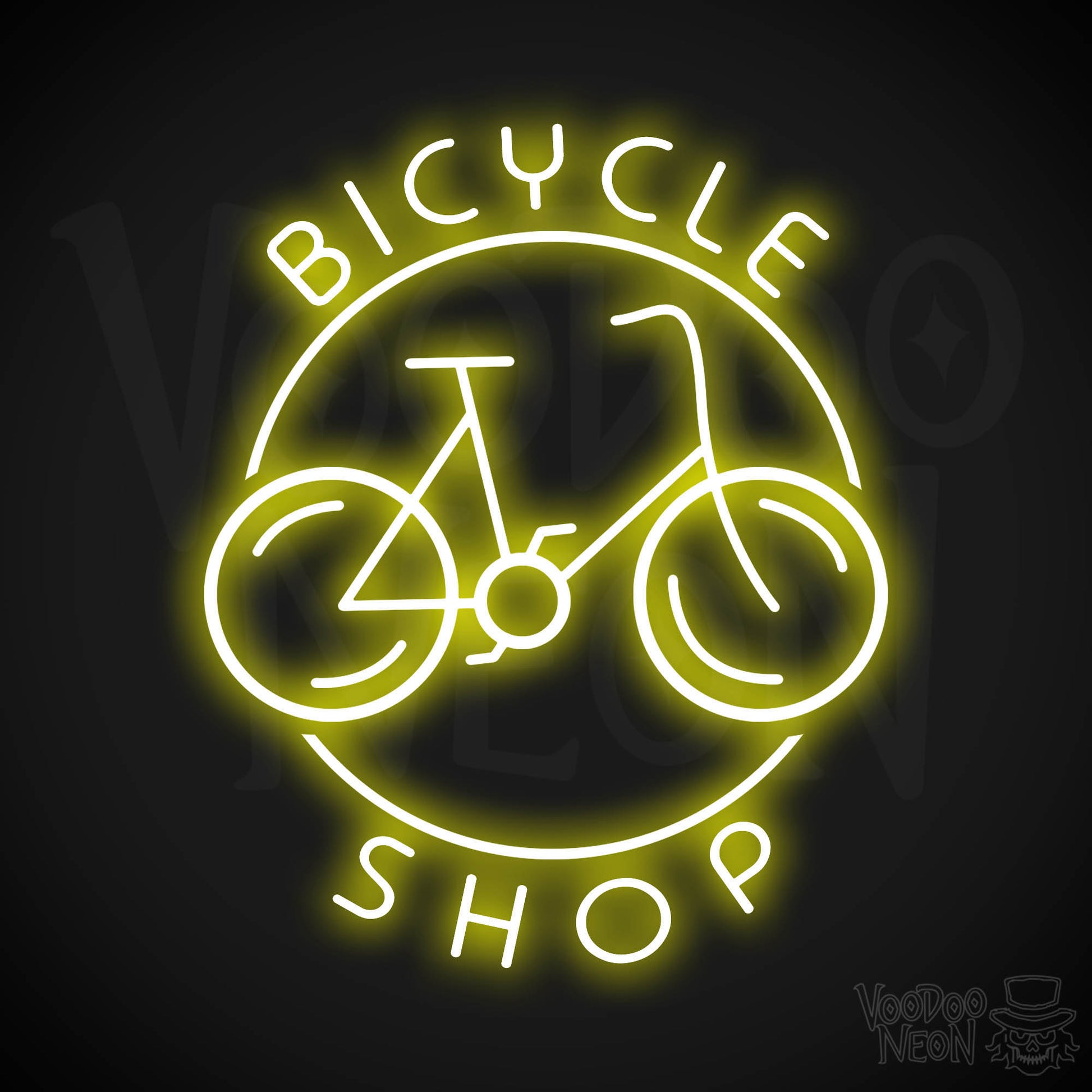 Bicycle Shop LED Neon - Yellow
