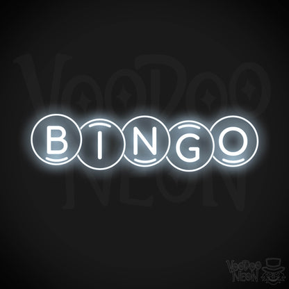 Bingo Neon Sign - Bingo Sign - Wall Art - Color Cool White
