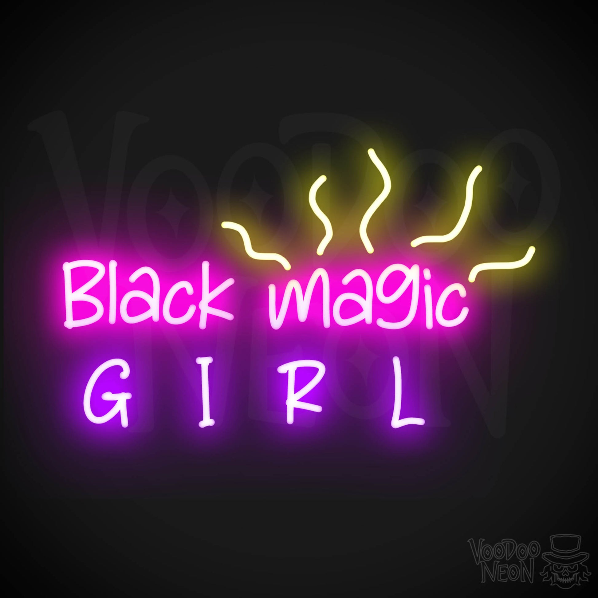 Black Magic Girl LED Neon - Multi-Color
