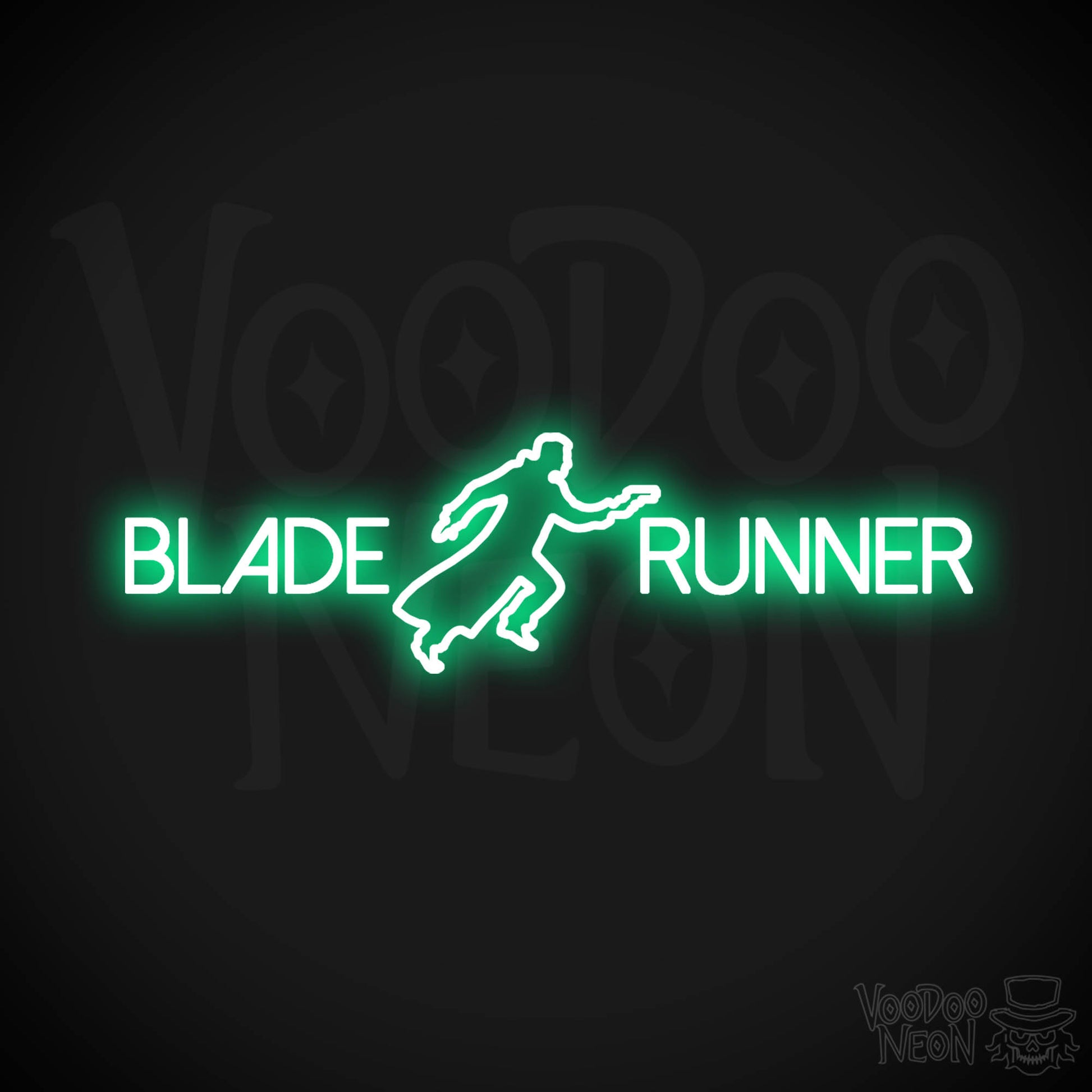Blade Runner Neon Sign - Neon Blade Runner Sign - Movie LED Wall Art - Color Green