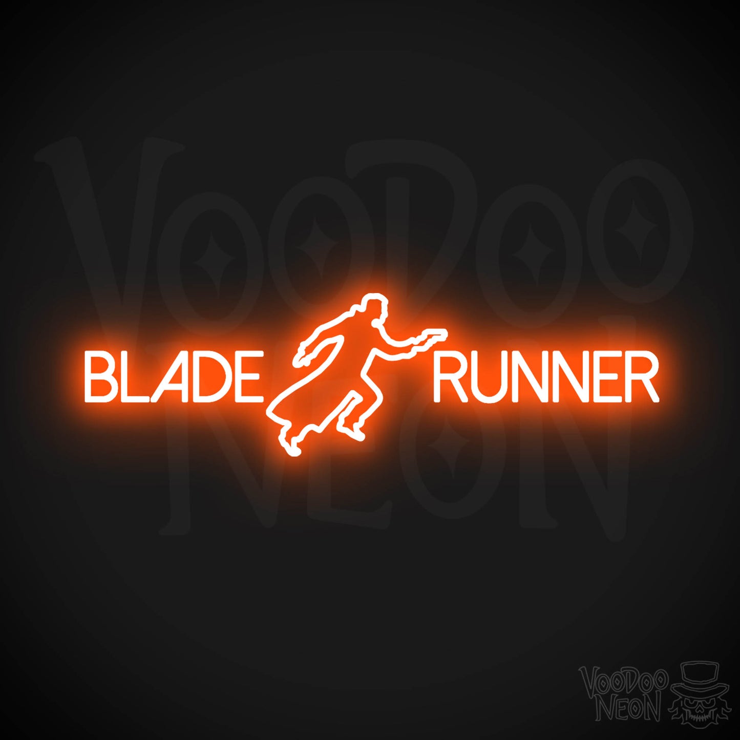Blade Runner Neon Sign - Neon Blade Runner Sign - Movie LED Wall Art - Color Orange