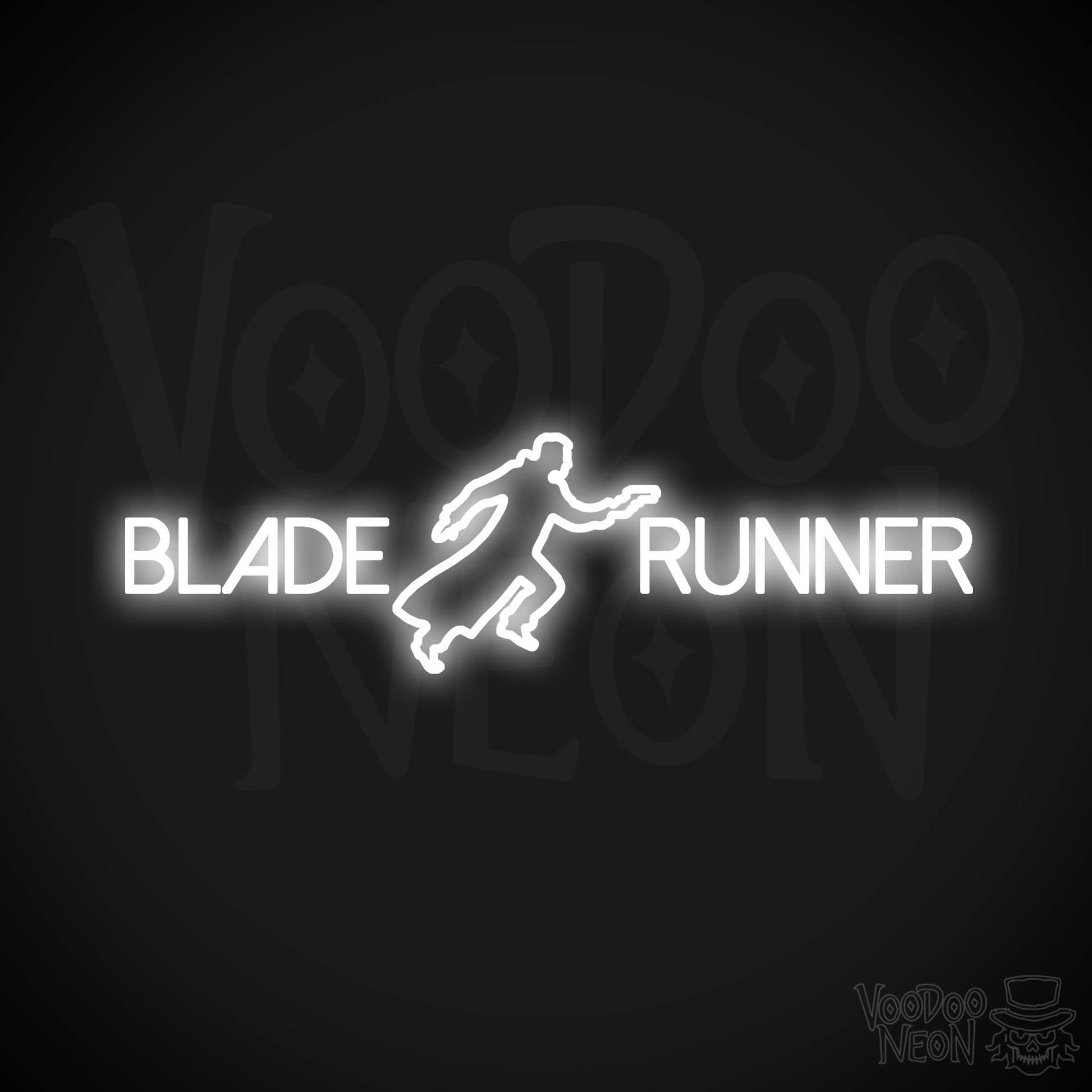 Blade Runner Neon Sign - Neon Blade Runner Sign - Movie LED Wall Art - Color White