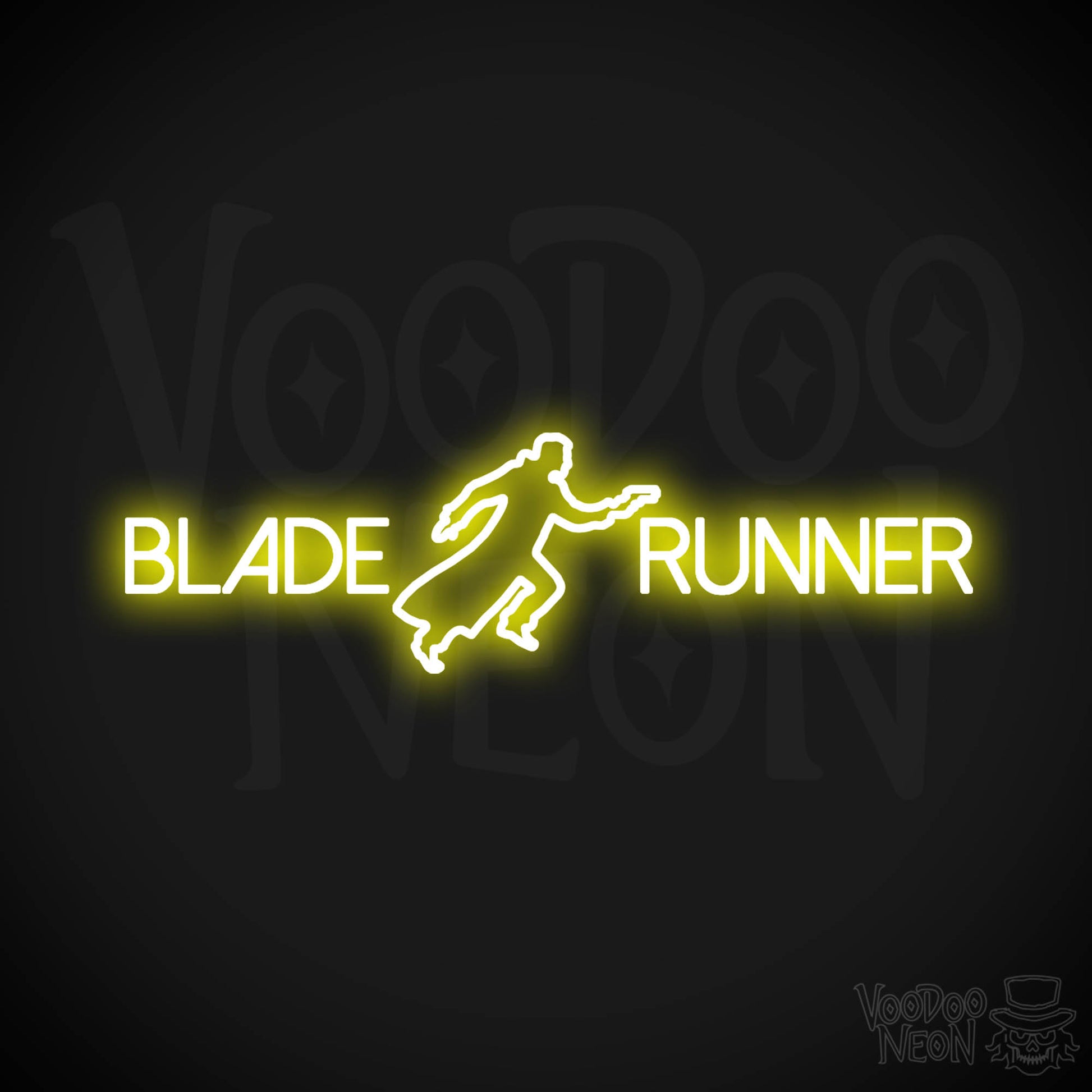 Blade Runner Neon Sign - Neon Blade Runner Sign - Movie LED Wall Art - Color Yellow