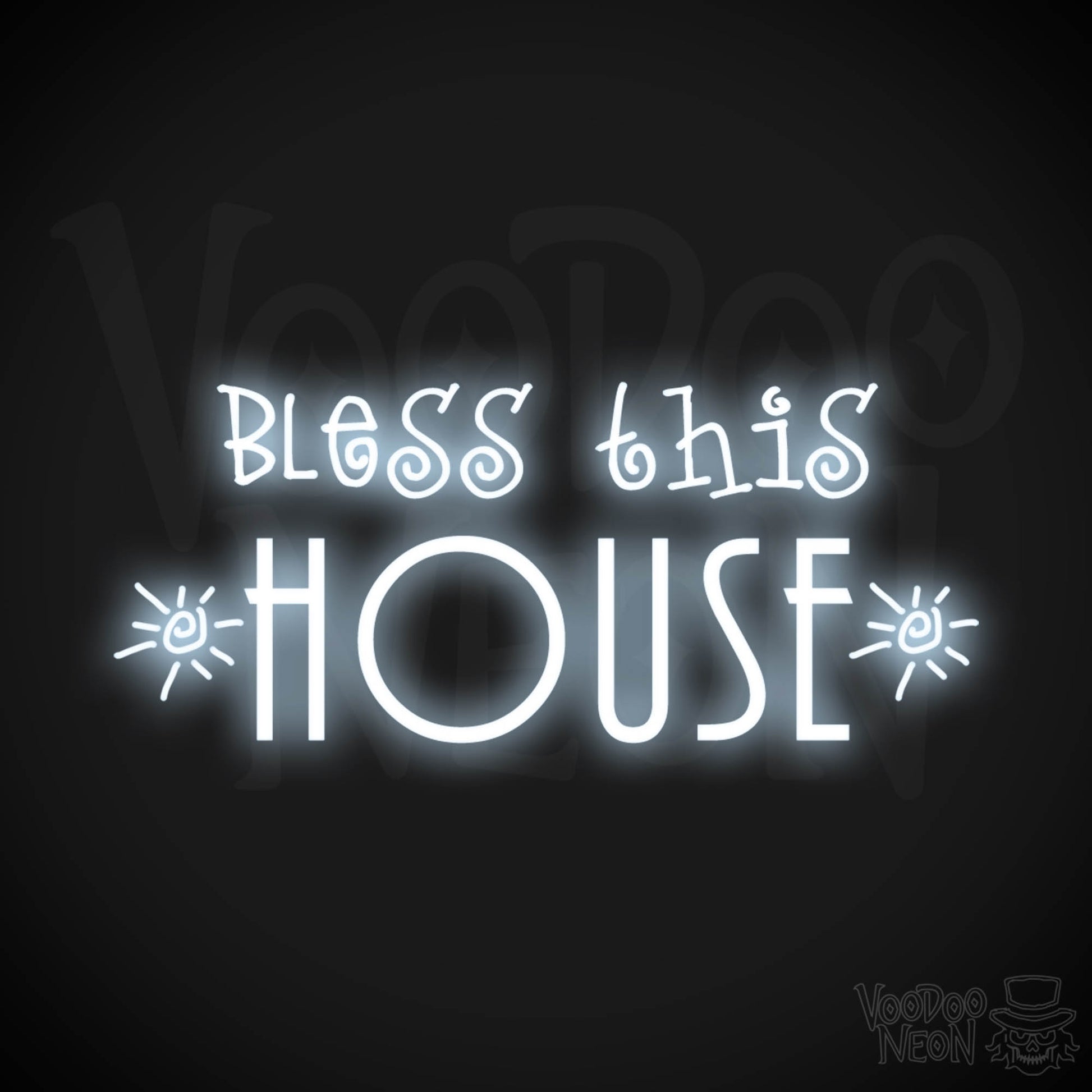 Bless This House Neon Sign - Neon Bless This House Sign - LED Light Up Sign - Color Cool White