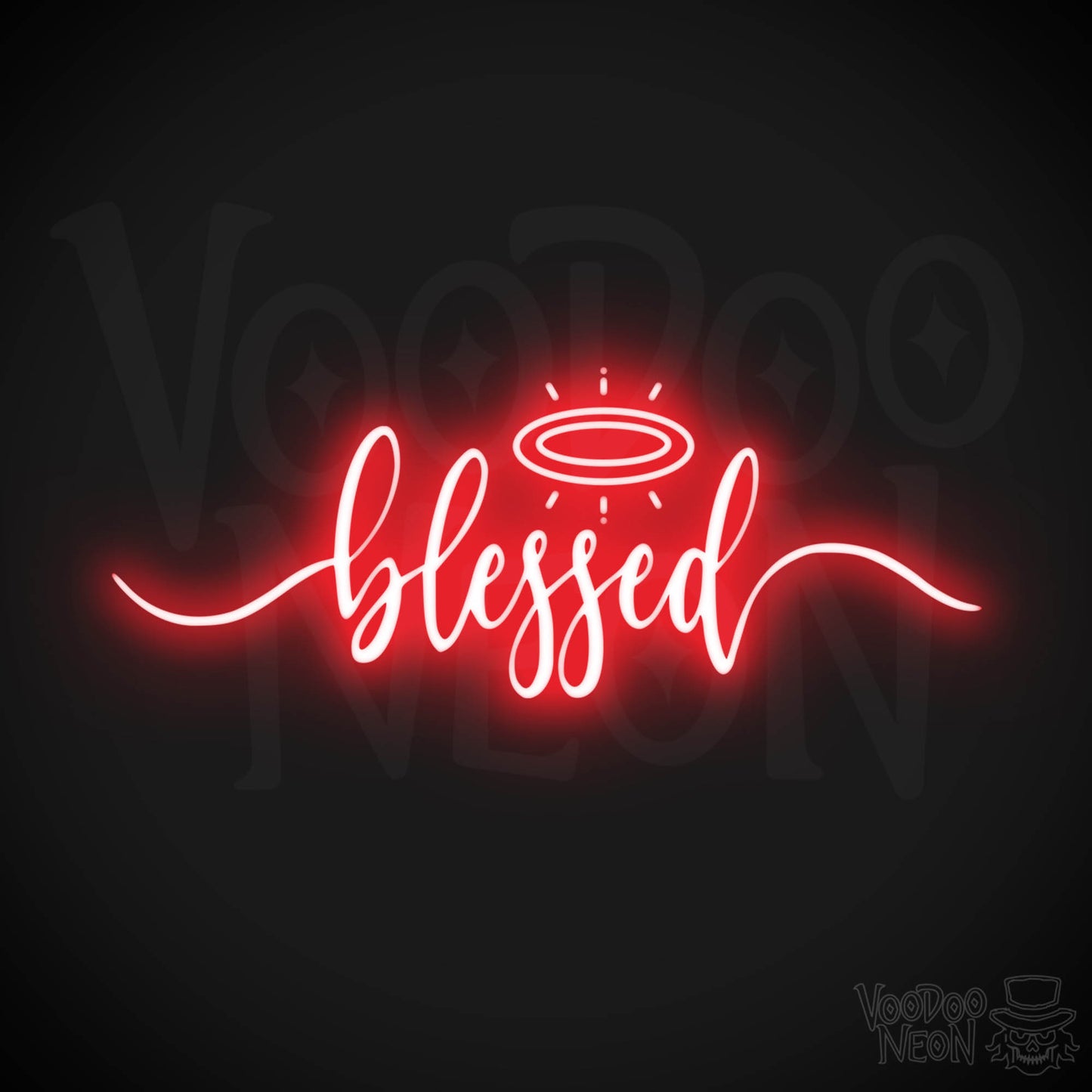 Blessed Neon Sign - Neon Blessed Sign - Color Red
