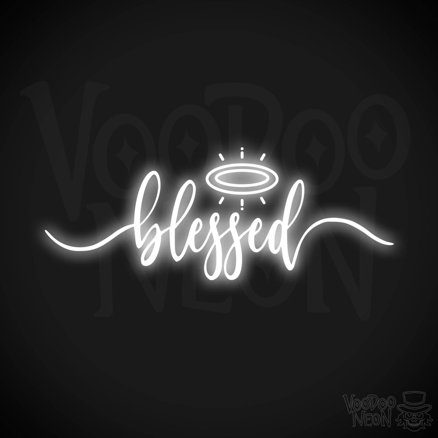 Blessed Neon Sign - Neon Blessed Sign - Color White