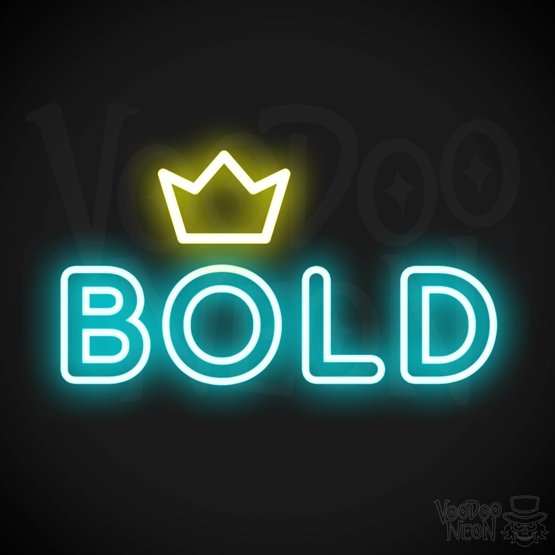 Bold Neon Sign - Neon Bold Sign - LED Sign - Color Multi-Color