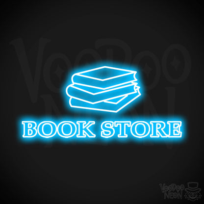 Book Store LED Neon - Dark Blue