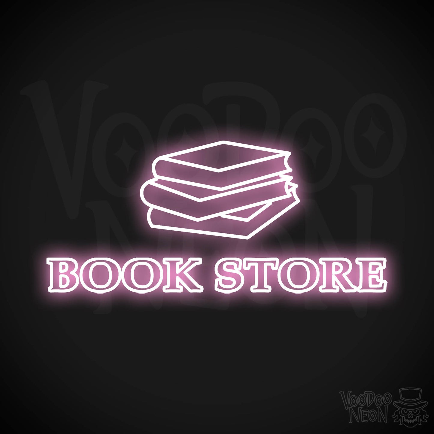Book Store LED Neon - Light Pink