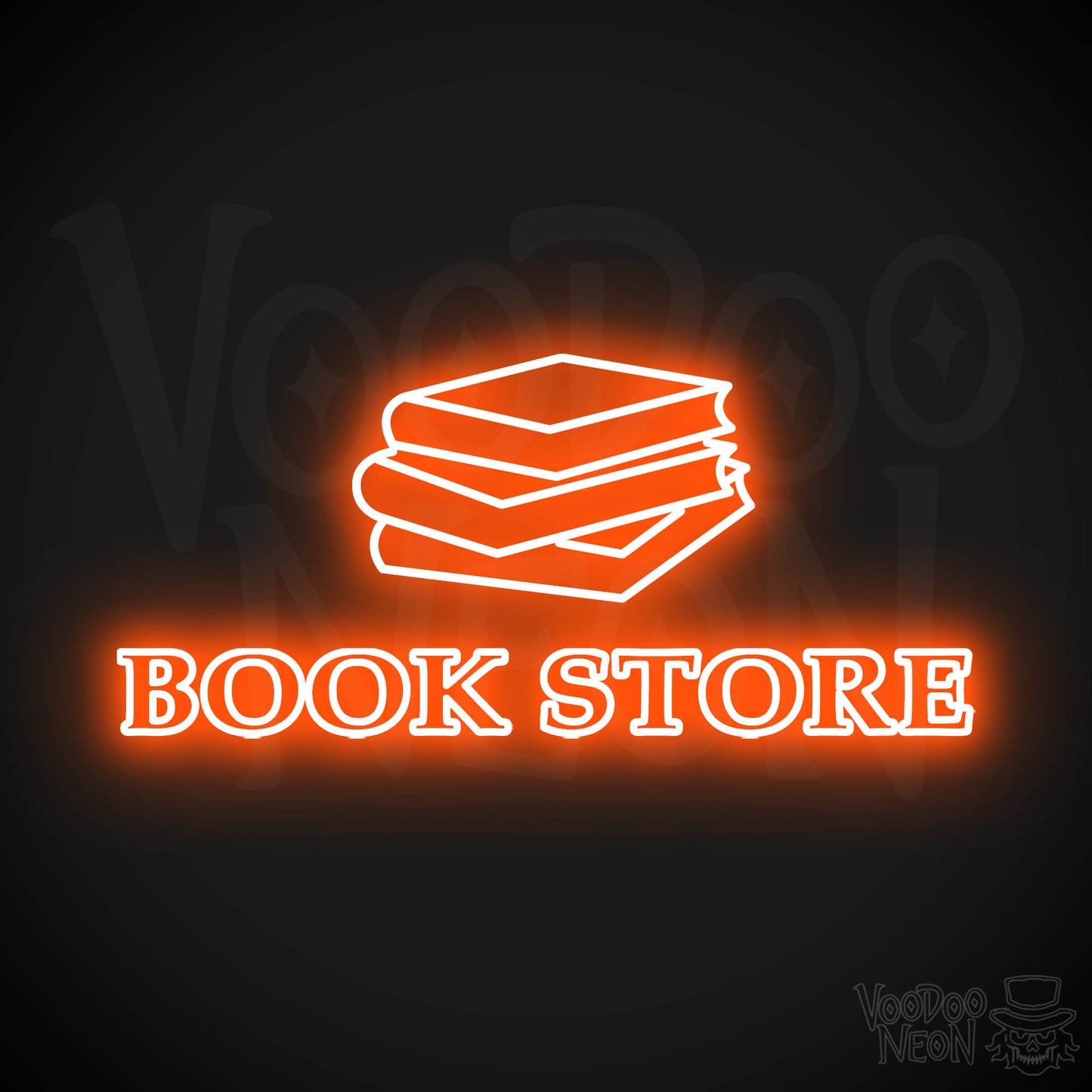 Book Store LED Neon - Orange
