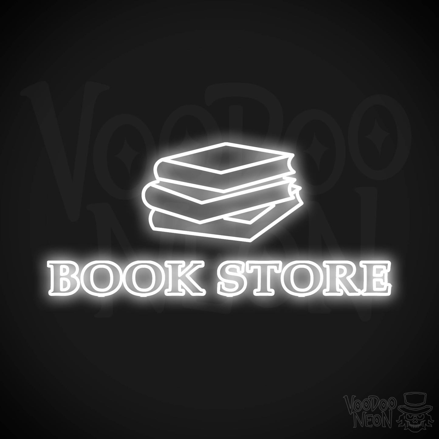 Book Store LED Neon - White