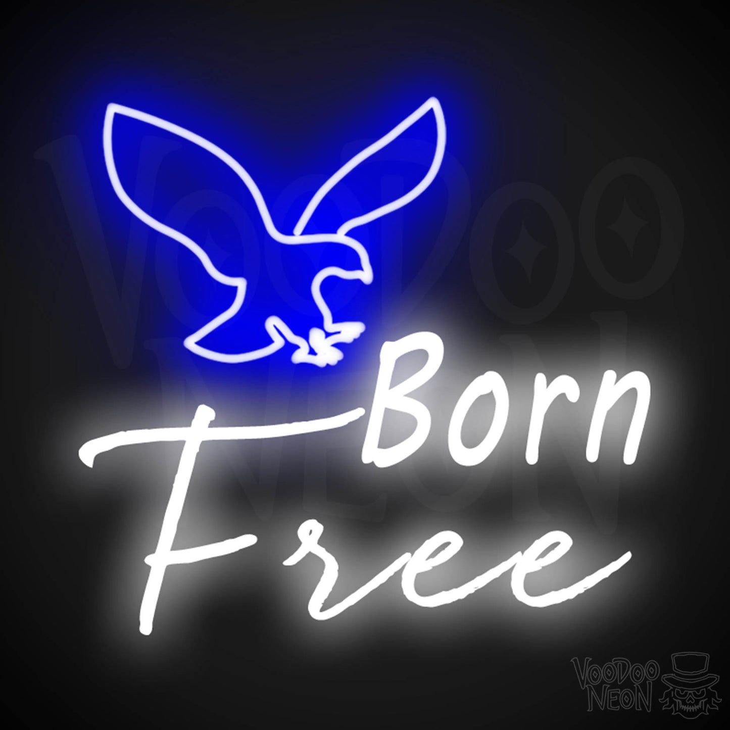 Born Free Neon Sign - Neon Born Free Sign - LED Lights - Color Multi-Color