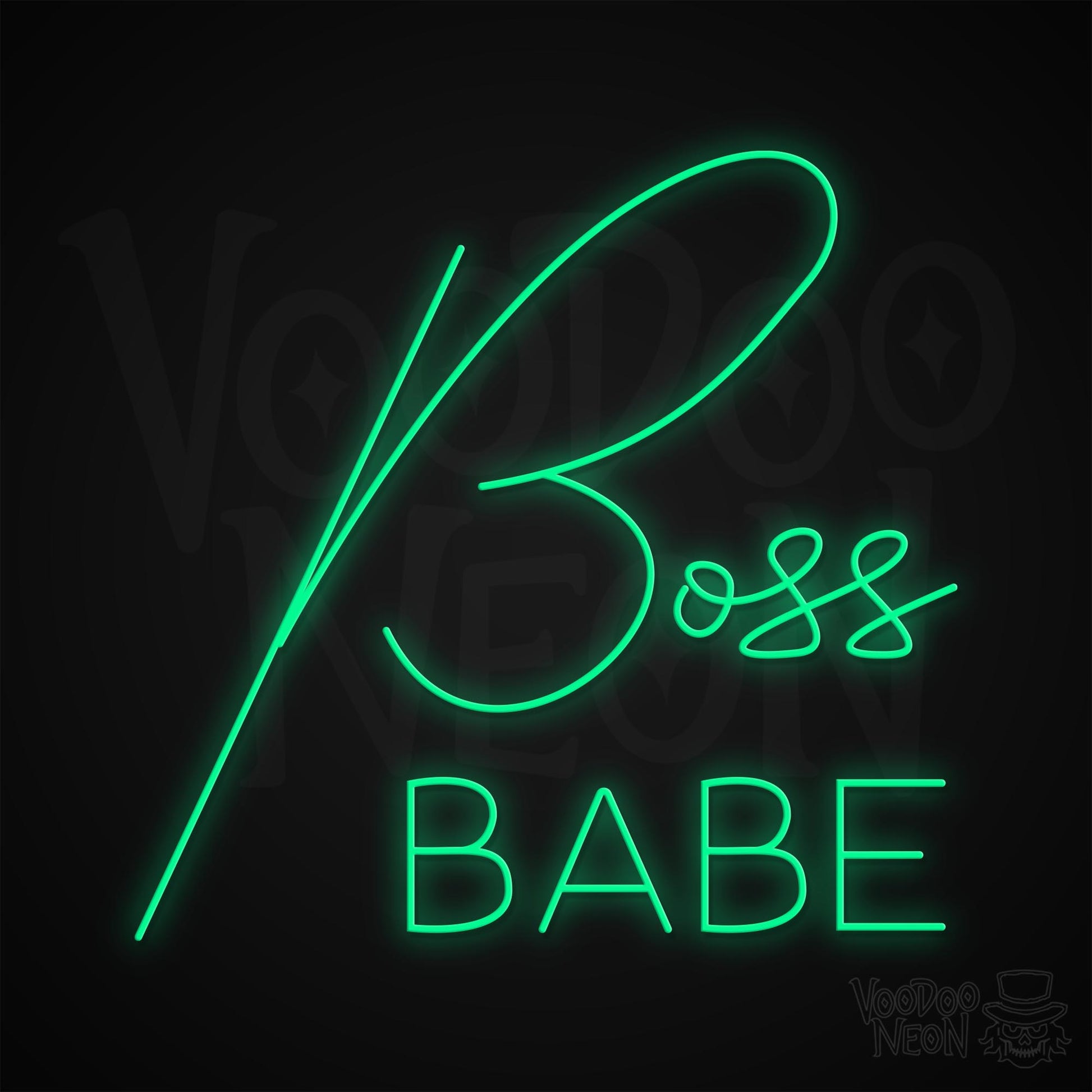 Boss Babe Neon Sign - Green