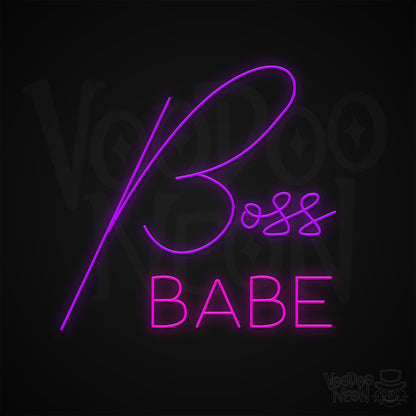 Boss Babe Neon Sign - Multi-Color