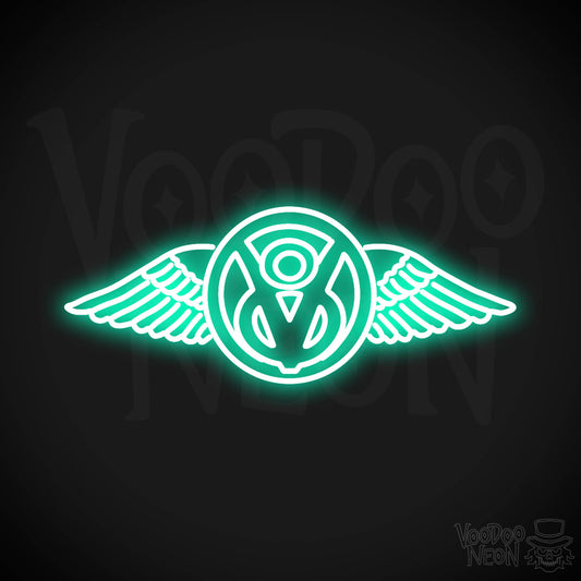 Boss Hoss Cycles Neon Sign - Neon Boss Hoss Cycles Sign - Color Light Green