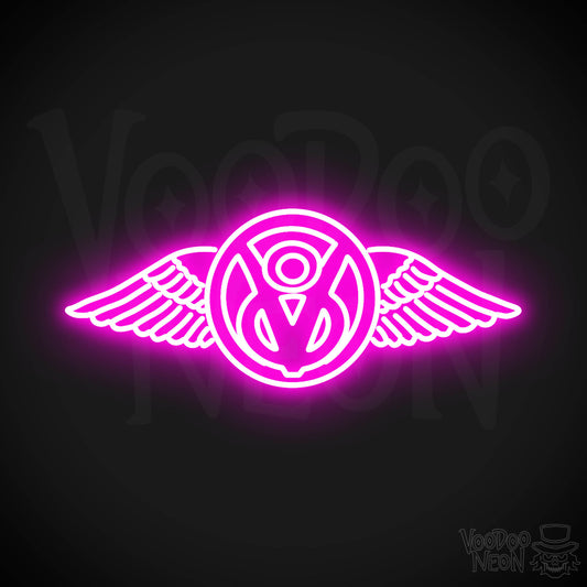 Boss Hoss Cycles Neon Sign - Neon Boss Hoss Cycles Sign - Color Pink