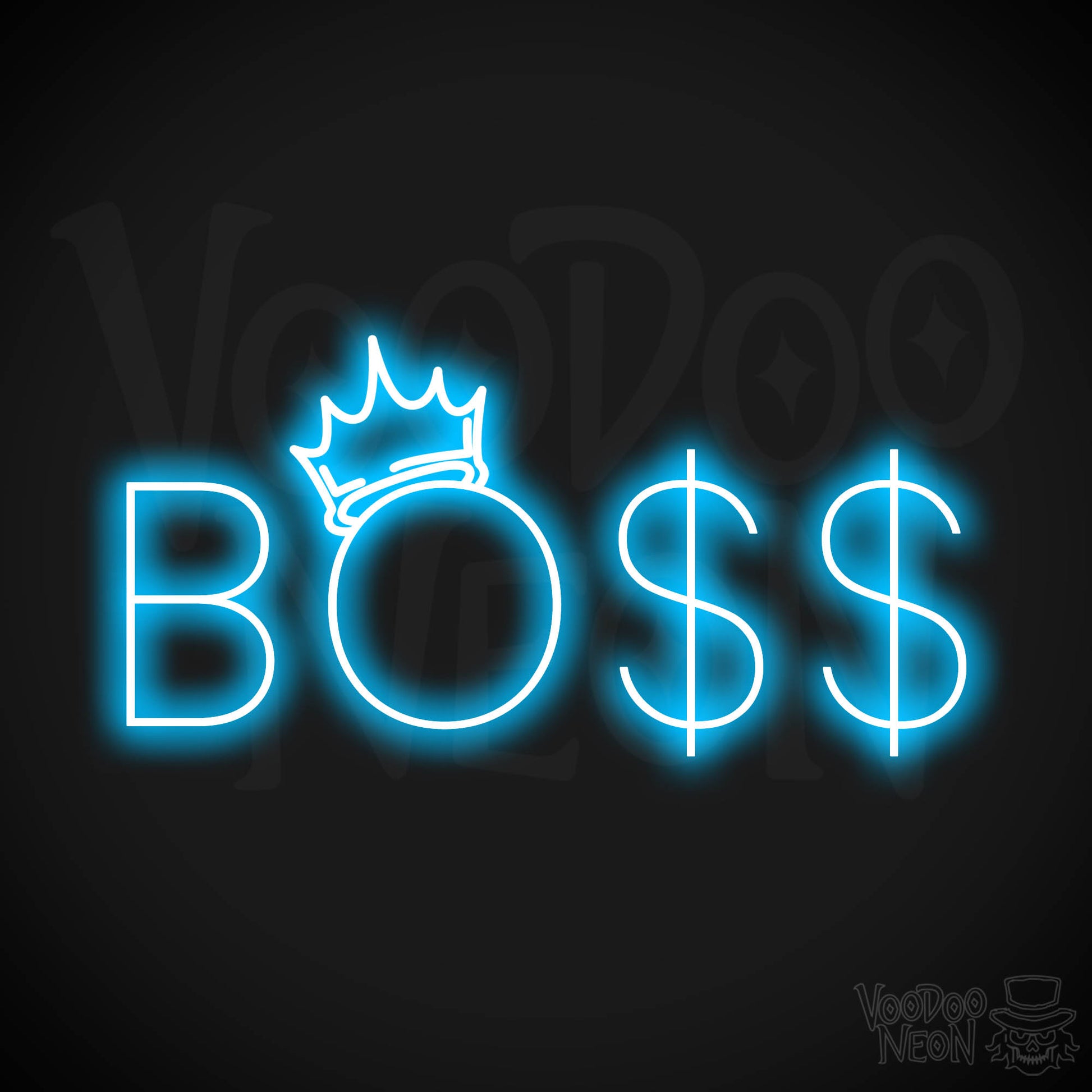 Boss Man LED Neon - Dark Blue