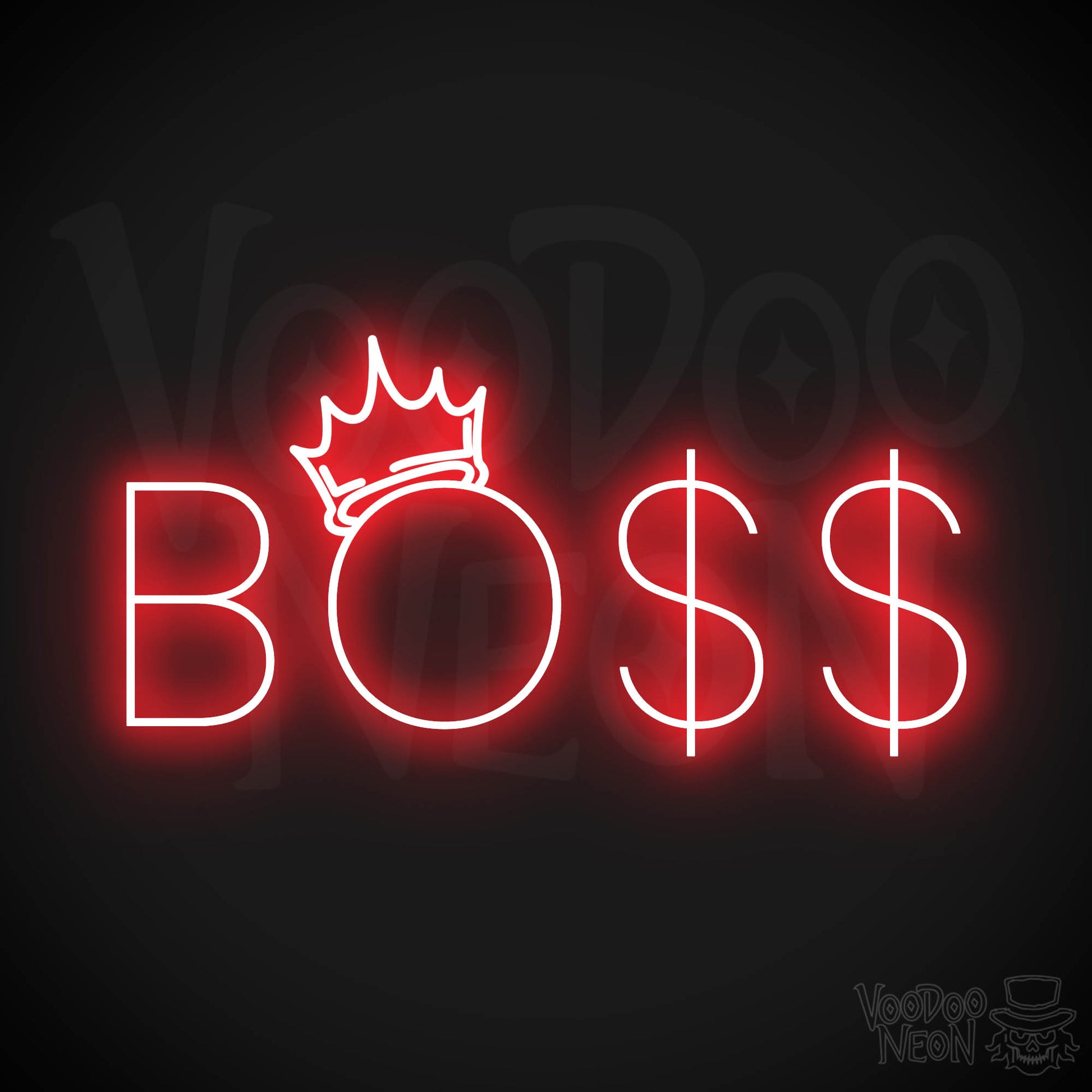 Boss Man LED Neon - Red