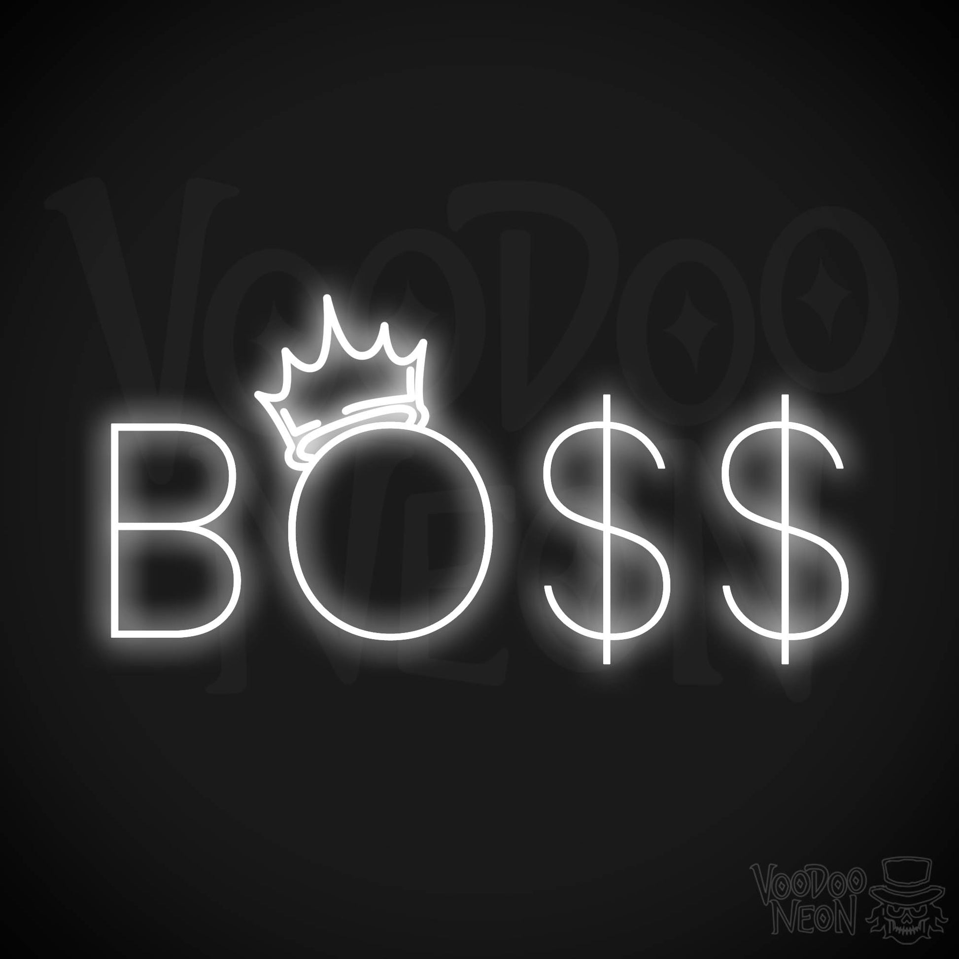 Boss Man LED Neon - White